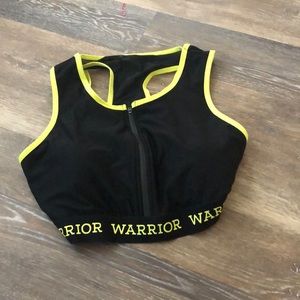 SZ 2X warrior Zipper Bra